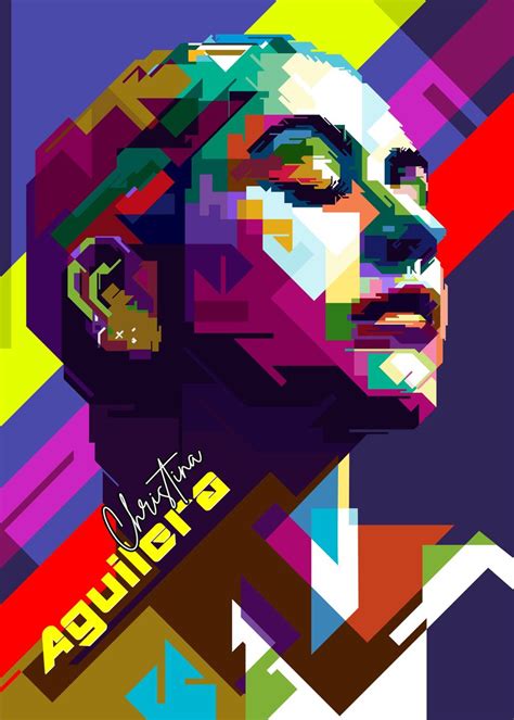 'Christina Aguilera' Poster, picture, metal print, paint by Sobri ...