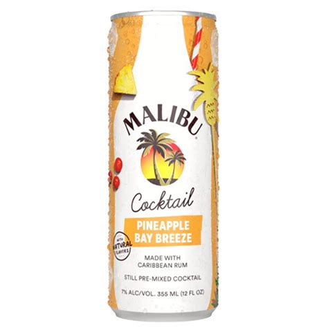 Malibu Cocktails • Pineapple Breeze Cans 4pk-12oz