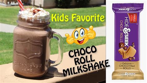 HIDE & SEEK MILKSHAKE | CHOCO ROLL MILKSHAKE | KIDS FAVORITE | Chocolate milkshake - YouTube