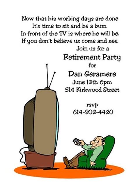 Funny retirement invitation | Invitations Online