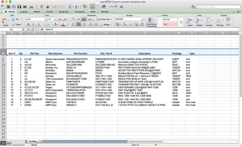 Importing an Excel spreadsheet (BOM & Part Catalog) – OpenBOM Training Library