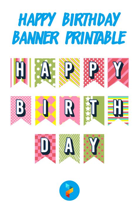 10 Best Happy Birthday Banner Printable PDF for Free at Printablee