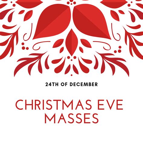 Christmas Eve Mass Times - Our Mother of Confidence