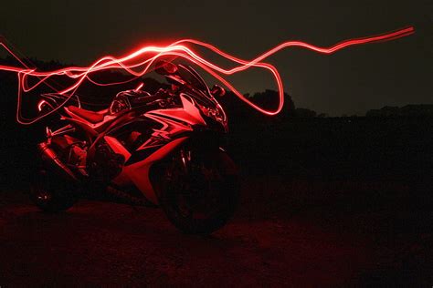 Red Neon, Neon Motorcycle HD wallpaper | Pxfuel