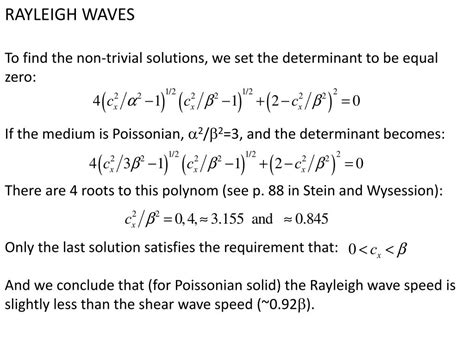 PPT - Earthquake Seismology: Rayleigh waves Love waves Dispersion PowerPoint Presentation - ID ...