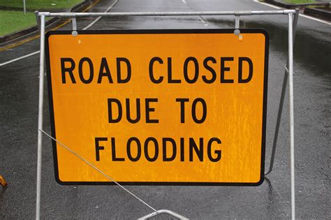 Current Red Oak Street Closures Due To Flooding