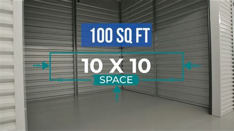 10x10 Storage Unit Size Information - YouTube