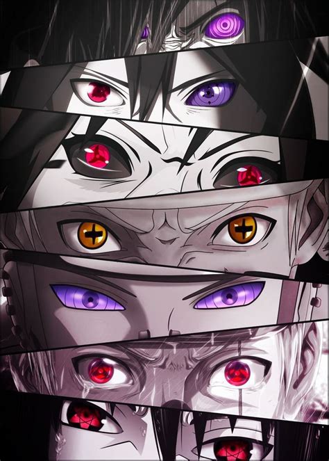 'Naruto Eyes' Poster by Undermountain | Displate in 2021 | Naruto eyes, Best naruto wallpapers ...