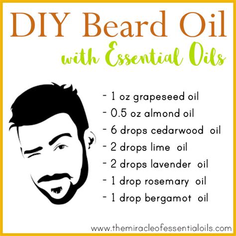 DIY Essential Oil Beard Oil Recipe - The Miracle of Essential Oils