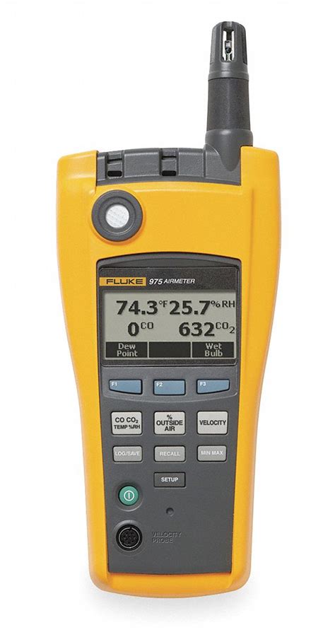 FLUKE Indoor Air Analyzer, 0 to 5000 PPM CO2 - 1AYG6|FLUKE-975 - Grainger