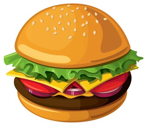 Chicken Burger Png | Иллюстрации еды, Фуд-арт, Бургер