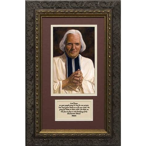 St. John Vianney Framed Print with Prayer for Priests | The Catholic Company