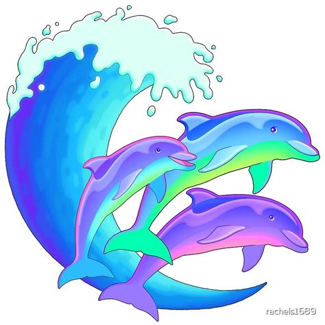 "Psychedelic Dolphins" by rachels1689 | Redbubble