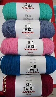 BIG TWIST YARN. VALUE . 5 COLORS TO CHOOSE FROM... | eBay