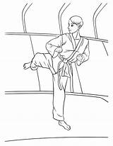 Premium Vector  Karate coloring page For Kids sketch template