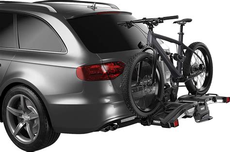 Thule Unisex's EasyFold hitch mount bike rack, Black/Silver, One size: Amazon.co.uk: Sports ...