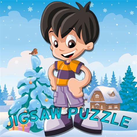 boy jigsaw puzzle educational games for kid school by Sim Kemthong