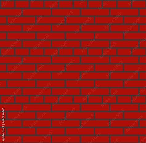 Red brick wall texture. Seamless pattern Stock Vector | Adobe Stock