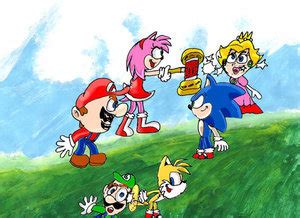 Smash Bros Mario VS Sonic - Super Smash Bros. Brawl Fan Art (329111) - Fanpop