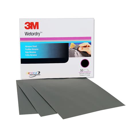 3M 01999 - Wetordry Abrasive Sheet, 9 inch x 11 inch - 3000 grit (50 ...