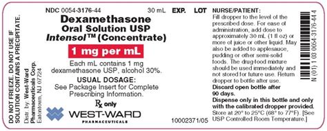 Dexamethasone - FDA prescribing information, side effects and uses