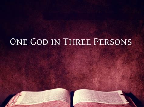 One God In Three Persons - David Kanski - Logos Sermons