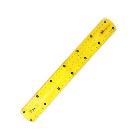 Xubond Finger Grip Ruler 12inch PVC Colored Tape Measure Tools, Ruler, Yellow, Scale Ruler ...