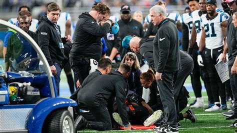 Panthers’ Chandler Zavala hospitalized after suffering scary neck ...