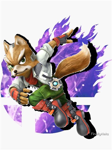 "Fox Smash Bros. Sticker" Sticker by FinallyAleks | Redbubble