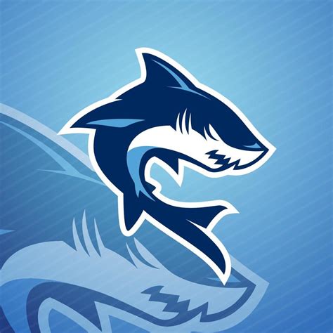 Blue shark sport mascot vector illustration 6793362 Vector Art at Vecteezy