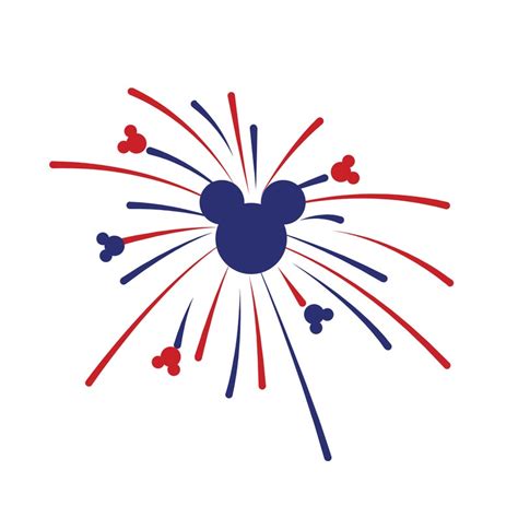 Disney Fireworks Silhouette Svg