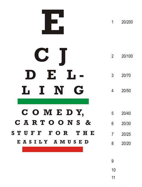 Free Printable Snellen Eye Chart - Printable Templates