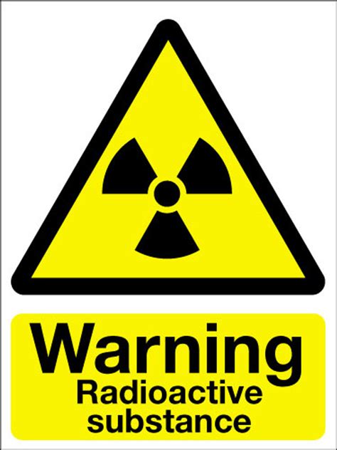 Warning radioactive substance sign - Signs 2 Safety