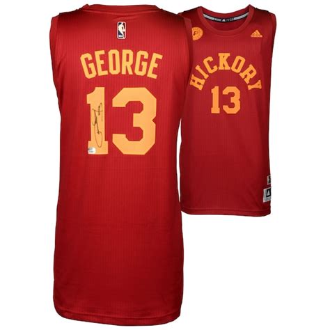 Autographed Indiana Pacers Paul George Fanatics Authentic Hickory ...