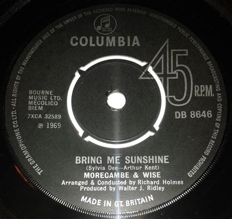 Morecambe & Wise - Bring Me Sunshine (1969, Vinyl) | Discogs