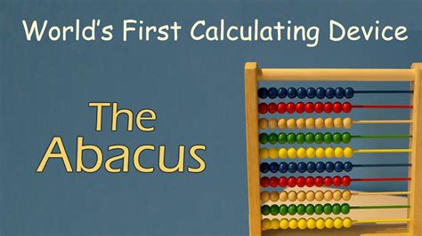 World's First Calculating Device - The Abacus - YouTube