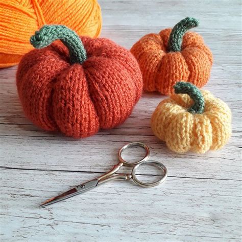 Easy knitted Pumpkins Knitting pattern by Claire Fairall | Pumpkin ...