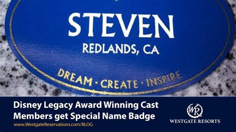 Disney Legacy Award Winning Cast Members Get Special Name Badge ...