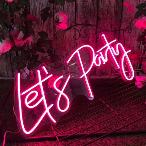 Let's Party Neon SignLed Neon LightFlex Neon SignCustom - Etsy España | Neon party, Neon signs ...