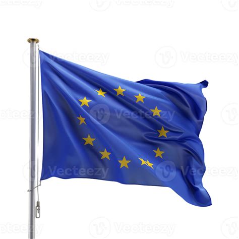 European Union Waving Flag on Transparent Background 46400289 PNG