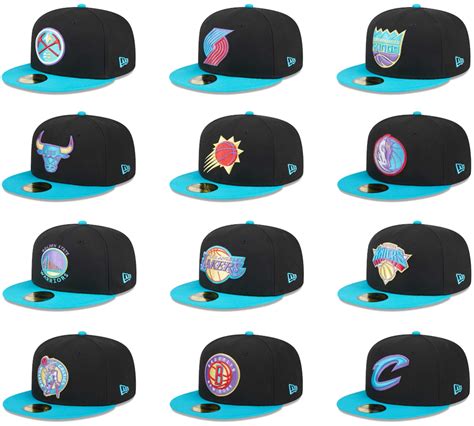 New Era NBA Arcade Scheme Black Turquoise 59FIFTY Fitted Hats