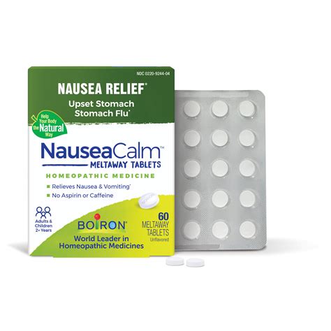 NauseaCalm® Meltaway Tablets | Boiron USA