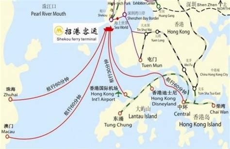 Shekou ferry terminal map - Map of shekou ferry terminal (Guangdong - China)