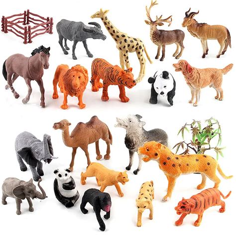 15cm Vivid Wild Animals Action Figures Model Toys Kingdom Zoo Model ...