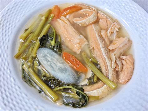 Sinigang na Salmon Belly - Filipino Food