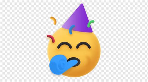 Emoji, fiesta, sombrero, confeti, celebración, icono, png | PNGWing