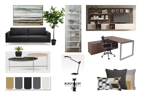 Office Online Interior Design Moodboard Modern Office - Etsy