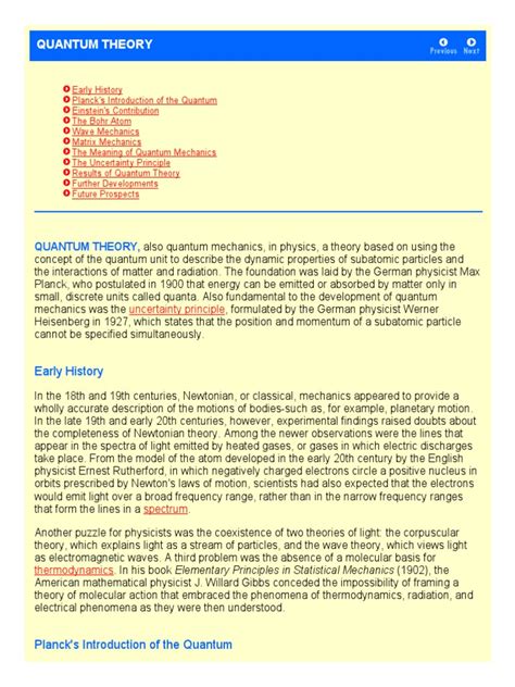 Quantum Theory | PDF | Quantum Mechanics | Electron