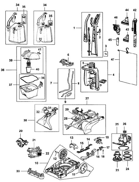 Schematic and parts list for: Hoover Model: FH50150 - VacuumsRUs