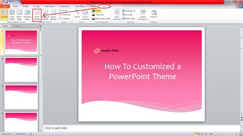 Creating Your Own Powerpoint Template